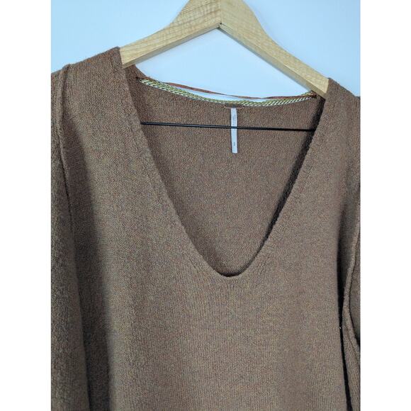 Free People Irresistible Fringe Wool Blend V-neck Sweater - Picture 5 of 8